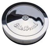 Edelbrock Air Cleaner Pro-Flo Series Round Steel Top Paper Element 14In Dia X 3 313In Chrome thumbnail 3