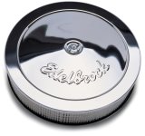 Edelbrock Air Cleaner Pro-Flo Series Round Steel Top Paper Element 14In Dia X 3 313In Chrome thumbnail 4