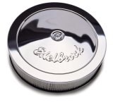 Edelbrock Air Cleaner Pro-Flo Series Round Steel Top Paper Element 14In Dia X 3 313In Chrome thumbnail 5