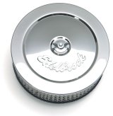 Edelbrock Air Cleaner Pro-Flo Series Round Steel Top Paper Element 6In Dia X 3 625In Chrome thumbnail 2