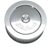 Edelbrock Air Cleaner Pro-Flo Series Round Steel Top Paper Element 6In Dia X 3 625In Chrome thumbnail 3
