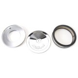 Edelbrock Air Cleaner Pro-Flo Series Round Steel Top Paper Element 10In Dia X 3 5In Chrome thumbnail 3