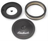 Edelbrock Air Cleaner Pro-Flo Series Round Steel Top Paper Element 10In Dia X 3 5In Black thumbnail 2