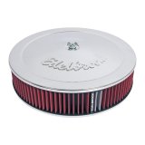 Edelbrock Air Cleaner Pro-Flo Series Round 14 In Diameter Cloth Element Chrome thumbnail 2
