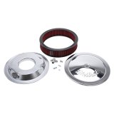 Edelbrock Air Cleaner Pro-Flo Series Round 14 In Diameter Cloth Element Chrome thumbnail 4