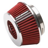 Edelbrock Air Filter Pro-Flo Series Conical 3 7In Tall Red/Chrome thumbnail 3