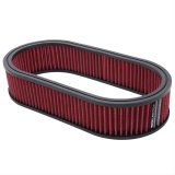 Edelbrock Air Cleaner Element Oval 2 5In Tall Red w/ White Strip thumbnail 1