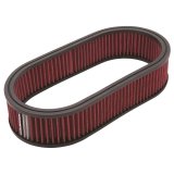 Edelbrock Air Cleaner Element Oval 2 5In Tall Red w/ White Strip thumbnail 3