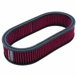 Edelbrock Air Cleaner Element Oval 2 5In Tall Red w/ White Strip thumbnail 4