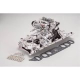 Edelbrock Manifold And Carb Kit Performer RPM Air-Gap Big Block Chevrolet Oval Port Natural Finish thumbnail 1