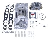 Edelbrock Manifold And Carb Kit Performer RPM Air-Gap Big Block Chevrolet Oval Port Natural Finish thumbnail 2