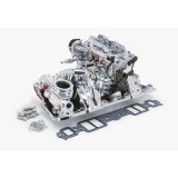 Edelbrock Manifold And Carb Kit Performer RPM Air Gap Small Block Chevrolet Vortec Natural Finish thumbnail 1