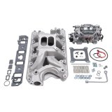 Edelbrock Manifold And Carb Kit Performer RPM Air-Gap Small Block Ford 351W Natural Finish thumbnail 6
