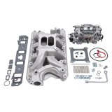 Edelbrock Manifold And Carb Kit Performer RPM Air-Gap Small Block Ford 351W Natural Finish thumbnail 8