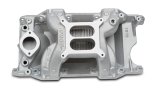 Edelbrock Manifold And Carb Kit Performer RPM Air-Gap Small Block Chrysler Natural Finish thumbnail 2