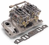 Edelbrock Manifold and Carb Kit Dual Quad RPM Air Gap 390-428 FE Ford thumbnail 6