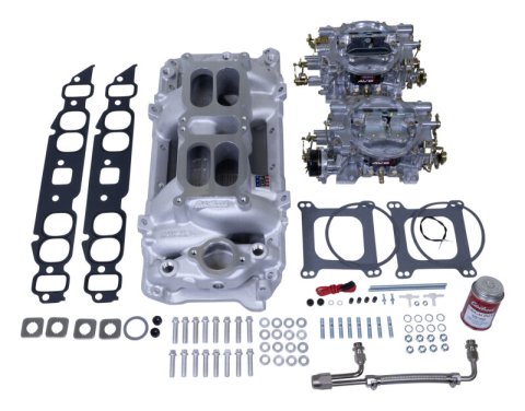 Edelbrock Dual Quad Kit Performer RPM Air Gap BBC Oval Port thumbnail 3