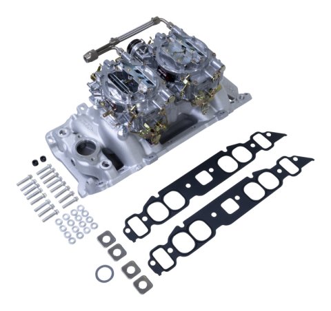 Edelbrock Dual Quad Kit Performer RPM Air Gap BBC Oval Port thumbnail 4