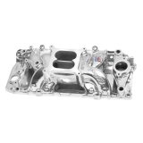 Edelbrock Polished B/B Chevy O-Port RPM Air-Gap Manifold thumbnail 1