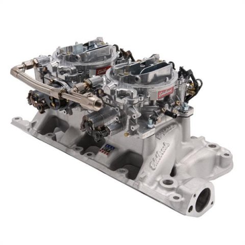Edelbrock Dual Quad Kit RPM Air-Gap 289-302 Ford thumbnail 1