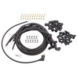 Edelbrock Spark Plug Wire Set Universal 90 Deg Boots 500 Ohm Resistance 8 65mm Black Wire (Set of 9) thumbnail 1