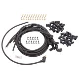 Edelbrock Spark Plug Wire Set Universal 90 Deg Boots 500 Ohm Resistance 8 65mm Black Wire (Set of 9) thumbnail 4
