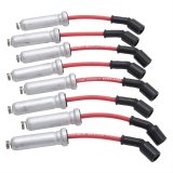 Edelbrock Spark Plug Wire Set Ls Kit w/ Metal Sleeves 99-15 50 Ohm Resistance Red Wire (Set of 8) thumbnail 1