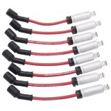 Edelbrock Spark Plug Wire Set Ls Kit w/ Metal Sleeves 99-15 50 Ohm Resistance Red Wire (Set of 8) thumbnail 4