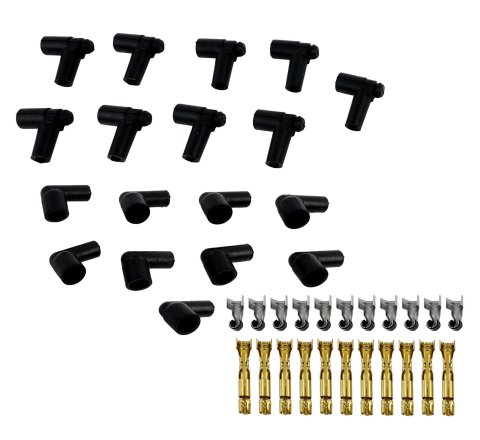Edelbrock Spark Plug Wire Set Universal Flex Boots 50 Ohm Resistance 8 65mm Red Wire (Set of 9)