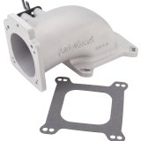 Edelbrock Low Profile Intake Elbow 90mm Throttle Body to Square-Bore Flange As-Cast Finish thumbnail 4