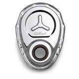 Edelbrock Timing Cover SB-Chevy Chrome w/ Welded Reinforcement Plate thumbnail 1
