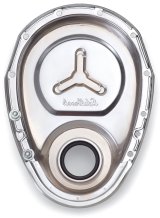 Edelbrock Timing Cover SB-Chevy Chrome w/ Welded Reinforcement Plate thumbnail 9