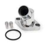 Edelbrock Waterneck SBC/BBC 45-Degree Two-Piece Cast Swivel Polished thumbnail 1