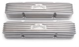 Edelbrock Valve Cover Classic Series Chevrolet 1959-1986 262-400 CI V8 w/ o Breather Holes Satin thumbnail 1