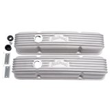 Edelbrock Valve Cover Classic Series Chevrolet 1959-1986 262-400 CI V8 w/ Breather Holes Satin thumbnail 1