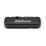 Edelbrock Valve Cover Signature Series Chevrolet 1965 and Later 396-502 V8 Tall Black thumbnail 1