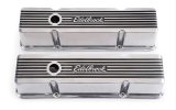 Edelbrock Valve Cover Elite II Series Chevrolet 1959-1986 262-400 CI V8 Tall Polished thumbnail 1