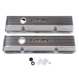 Edelbrock Valve Cover Elite II Series Chevrolet 1959-1986 262-400 CI V8 Tall Polished thumbnail 2