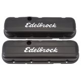 Edelbrock Valve Cover Signature Series Chevrolet 1965 and Later 396-502 V8 Low Black thumbnail 2
