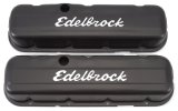 Edelbrock Valve Cover Signature Series Chevrolet 1965 and Later 396-502 V8 Low Black thumbnail 3