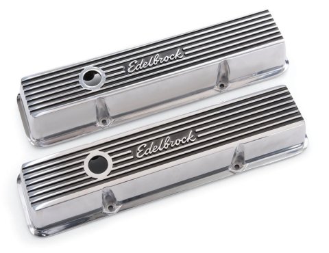 Edelbrock Valve Cover Elite II Series Chevrolet 1959-1986 262-400 CI V8 Low Polished