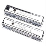 Edelbrock Valve Cover Signature Series Chevrolet 1959-1986 262-400 CI V8 Tall Chrome thumbnail 1