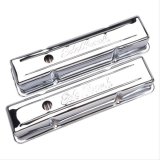 Edelbrock Valve Cover Signature Series Chevrolet 1959-1986 262-400 CI V8 Tall Chrome thumbnail 2