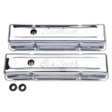 Edelbrock Valve Cover Signature Series Chevrolet 1959-1986 262-400 CI V8 Tall Chrome thumbnail 3