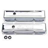 Edelbrock Valve Cover Signature Series Chevrolet 1959-1986 262-400 CI V8 Tall Chrome thumbnail 4