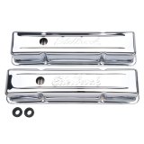 Edelbrock Valve Cover Signature Series Chevrolet 1959-1986 262-400 CI V8 Tall Chrome thumbnail 5