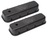 Edelbrock Valve Cover Victor Series Chevrolet 1965 and Later 396-502 V8 Tall Black thumbnail 6