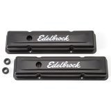 Edelbrock Valve Cover Signature Series Chevrolet 1959-1986 262-400 CI V8 Low Black thumbnail 3