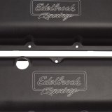 Edelbrock Valve Cover Victor Series Chevrolet 1965 and Later 396-502 V8 Low Black thumbnail 2