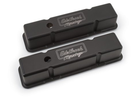 Edelbrock Valve Cover Victor Series Chevrolet 1959-1986 262-400 CI V8 Tall Black